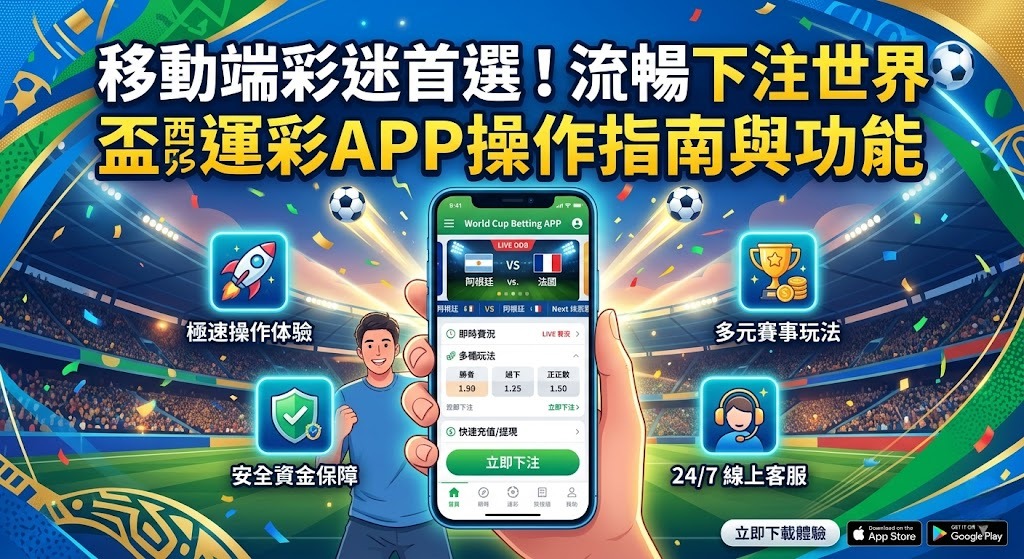 流暢下注世界盃運彩APP操作指南與功能